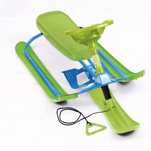 Снегокат Тимка СПОРТ ТСП (ГОЛУБОЙ/ЛИМОННЫЙ) пластиковое сиденье высота руля 440 мм (упак. 1 шт.)