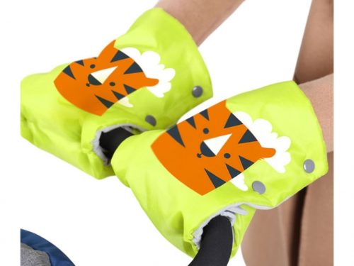 Для Санок Рукавички для санок НИКА (ткань ПВХ с пропиткой, синтепон) ( упак. 15 шт.) ТИГР ЛИМОННЫЙ