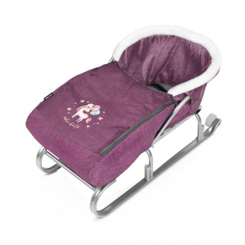 Матрасик для санок с попоной НИКА СС3-2/ВР УНИВЕРСАЛ мех. отделка молния (10 шт. упак.) ЕДИНОРОГ ВЕР