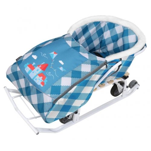 Матрасик для санок с попоной НИКА СС3-3/Д УНИВЕРСАЛ мех. отделка молния (10 шт. упак.) ДОМИК КАПРИ