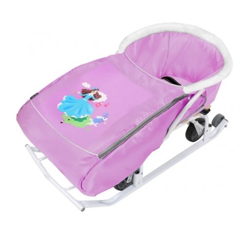 Матрасик для санок с попоной НИКА СС3-3/ДК УНИВЕРСАЛ мех. отделка молния (10 шт. упак.) ДЕВОЧ ЛИЛОВ