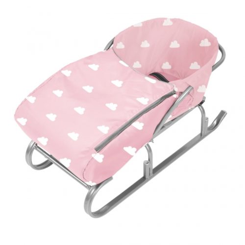 Матрасик для санок с попоной НИКА СС3/ОР УНИВЕРСАЛ МОЛНИЯ С 1 СТОРОНЫ. ОБЛАЧКА РОЗОВЫЙ (10 шт.упак.)