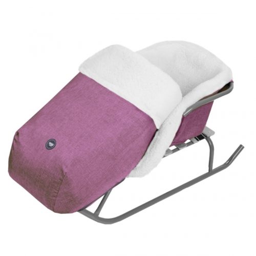 Матрасик для санок с попоной НИКА СС4/В УНИВЕРСАЛ МЕХ МОЛНИЯ С 1 СТОРОНЫ (5 шт. упак.) ВЕРЕСКОВЫЙ