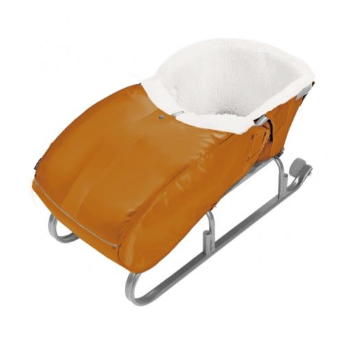 Матрасик для санок с попоной НИКА СС5/Г УНИВЕРСАЛ МЕХ УТЕП МОЛНИЯ (5 шт. упак.) ГОРЧИЧНЫЙ