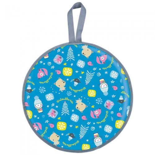 Ледянка НИКА мягкая диаметр 450 мм ПРИНТ (ТЕНТ + ТКАНЬ ОКСФОРД) (упак. 10 шт.) ЗИМА ГОЛУБОЙ