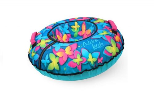 Тюбинг НИКА, ТБ8К, 110 см.(Чехол 1200 мм.) БАБОЧКИ 3D с камерой, инд.упаковка